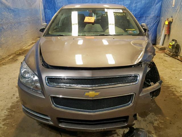 1G1ZC5E04CF333946 - 2012 CHEVROLET MALIBU 1LT ყავისფერი ფოტო 9