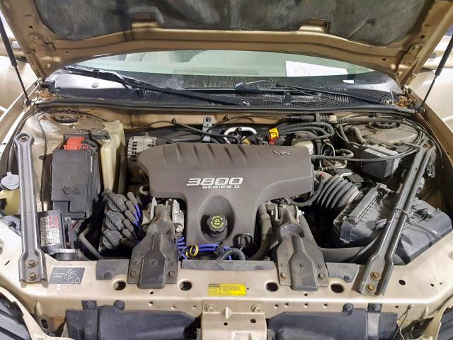 1G2WP12K61F242885 - 2001 PONTIAC GRAND PRIX GOLD photo 7