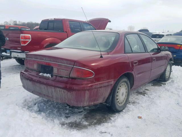 2G4WS55J831261514 - 2003 BUICK CENTURY CU RED photo 4