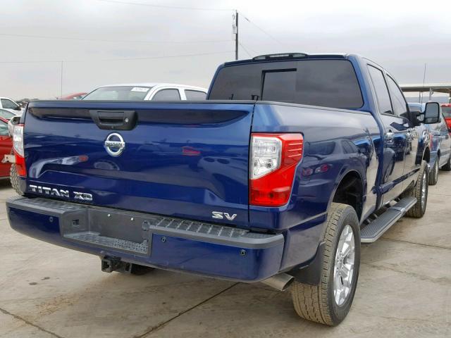 1N6BA1F29HN513179 - 2017 NISSAN TITAN XD S BLUE photo 4