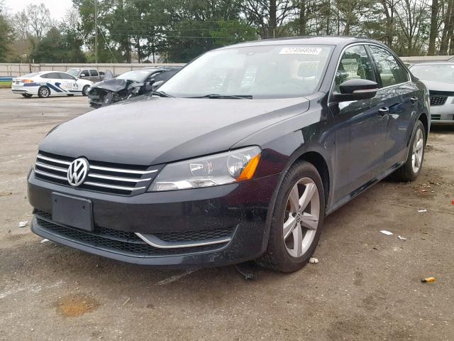 1VWBP7A35DC143131 - 2013 VOLKSWAGEN PASSAT SE BLACK photo 2