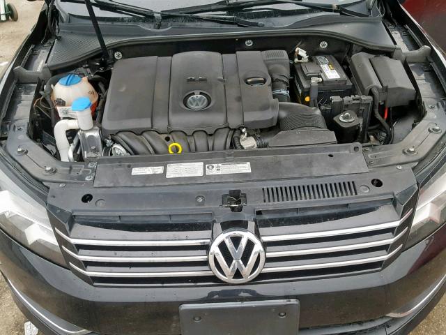 1VWBP7A35DC143131 - 2013 VOLKSWAGEN PASSAT SE BLACK photo 7