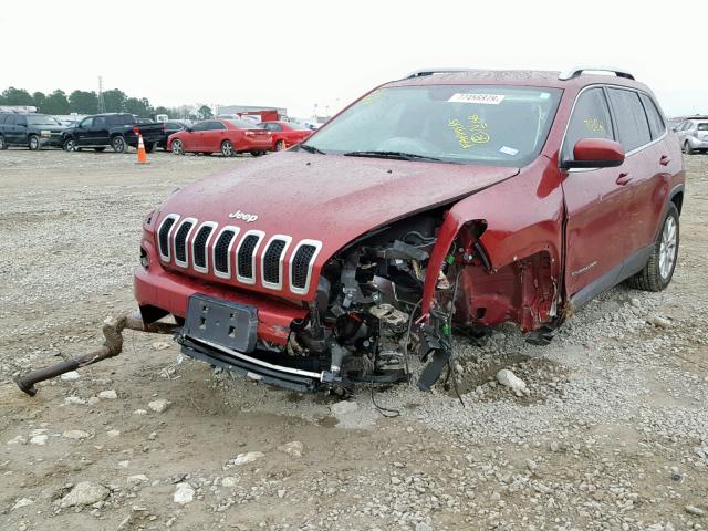 1C4PJLCBXGW377100 - 2016 JEEP CHEROKEE L RED photo 2