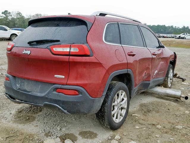 1C4PJLCBXGW377100 - 2016 JEEP CHEROKEE L RED photo 4