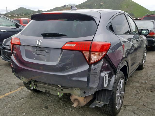 3CZRU5H55HG703345 - 2017 HONDA HR-V EX GRAY photo 4