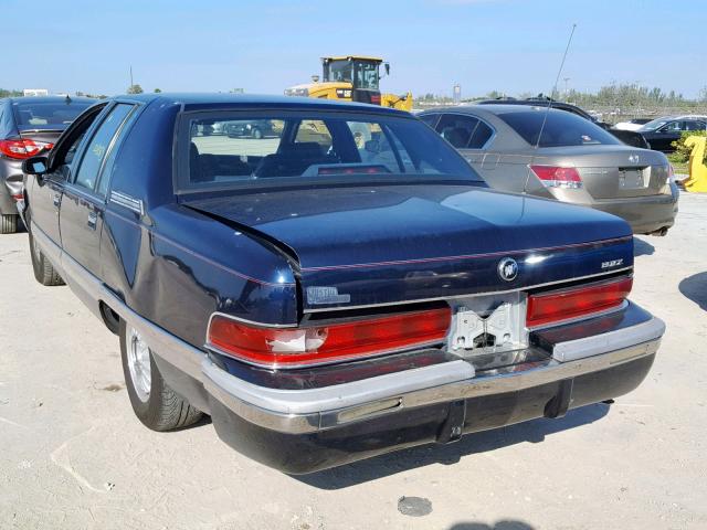 1G4BN5379PR410216 - 1993 BUICK ROADMASTER BLUE photo 3