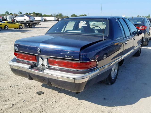 1G4BN5379PR410216 - 1993 BUICK ROADMASTER BLUE photo 4