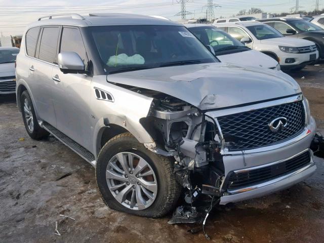 JN8AZ2NEXH9158478 - 2017 INFINITI QX80 BASE SILVER photo 1