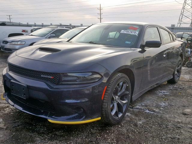 2C3CDXHG1KH512865 - 2019 DODGE CHARGER GT GRAY photo 2