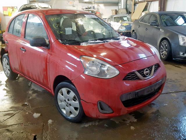 3N1CK3CP9FL230457 - 2015 NISSAN MICRA RED photo 1