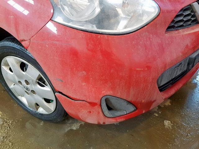 3N1CK3CP9FL230457 - 2015 NISSAN MICRA RED photo 9