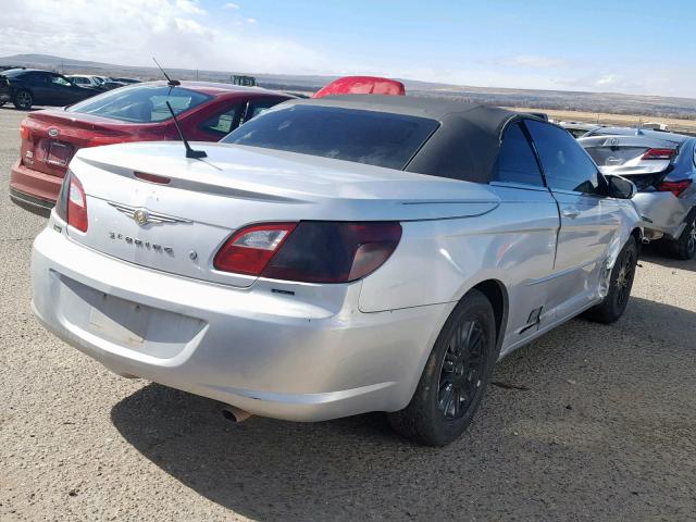 1C3LC55R28N654462 - 2008 CHRYSLER SEBRING TO SILVER photo 4