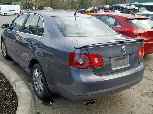 3VWEF71K07M063200 - 2007 VOLKSWAGEN JETTA WOLF GRAY photo 3