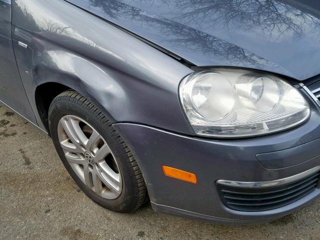 3VWEF71K07M063200 - 2007 VOLKSWAGEN JETTA WOLF GRAY photo 9