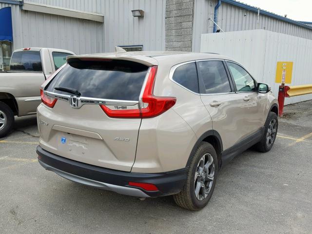 5J6RW2H83JL006543 - 2018 HONDA CR-V EXL TAN photo 4