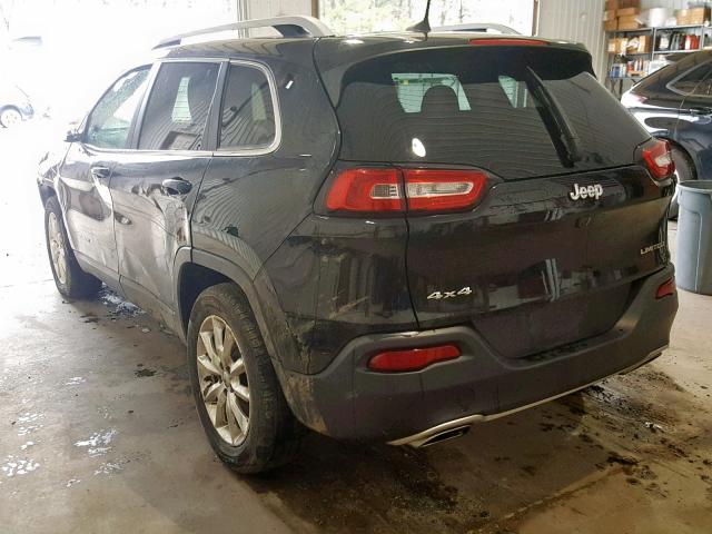 1C4PJMDS1GW226862 - 2016 JEEP CHEROKEE L BLACK photo 3