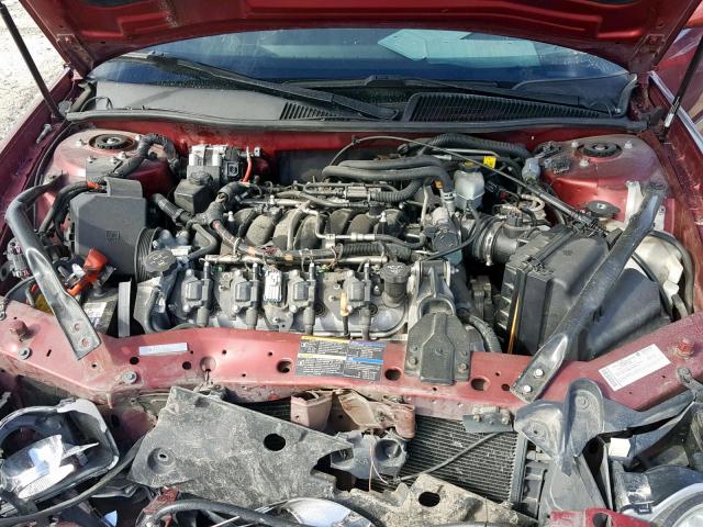 2G4WN58C281161579 - 2008 BUICK LACROSSE S MAROON photo 7