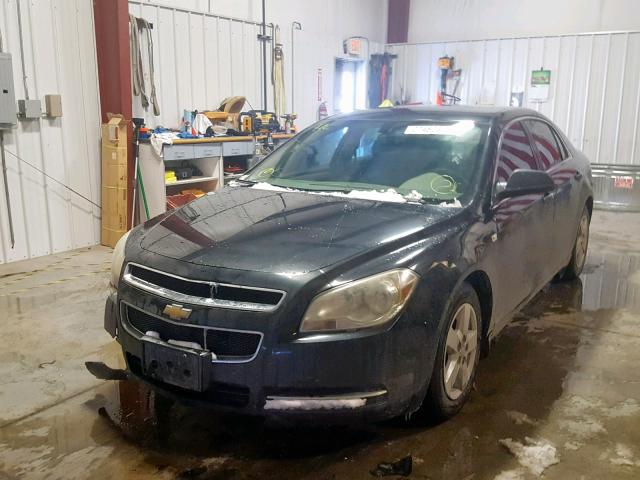 1G1ZG57B48F180284 - 2008 CHEVROLET MALIBU LS BLACK photo 2