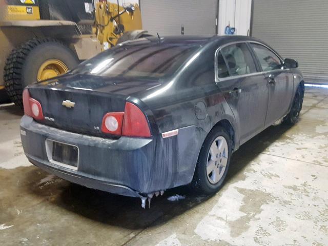 1G1ZG57B48F180284 - 2008 CHEVROLET MALIBU LS BLACK photo 4
