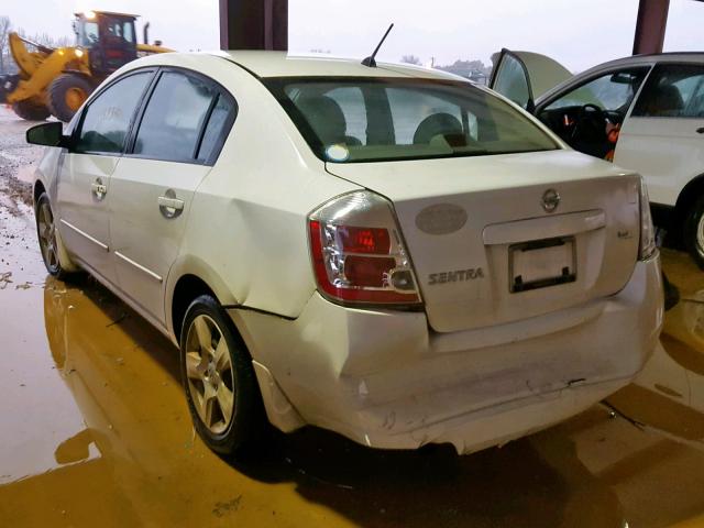 3N1AB61E68L665174 - 2008 NISSAN SENTRA 2.0 WHITE photo 3