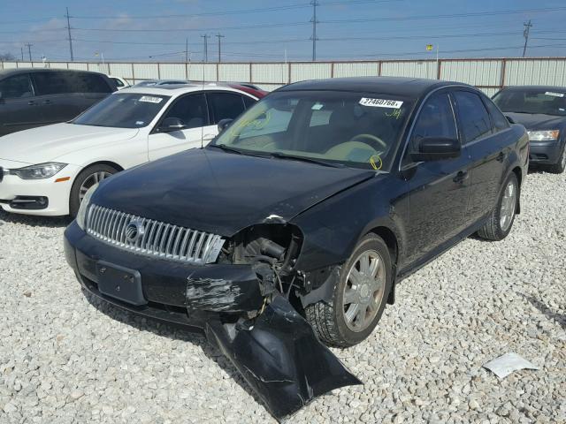 1MEHM42197G600813 - 2007 MERCURY MONTEGO PR BLACK photo 2