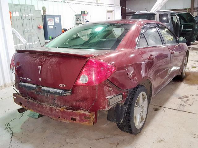 1G2ZH57N594219450 - 2009 PONTIAC G6 GT BURGUNDY photo 4