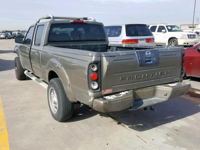 1N6ED29X62C310562 - 2002 NISSAN FRONTIER C BROWN photo 3