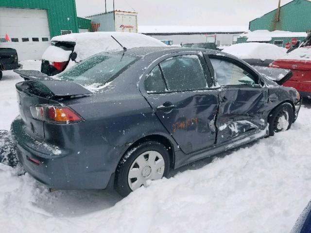 JA32U1FU3AU600873 - 2010 MITSUBISHI LANCER DE GRAY photo 4