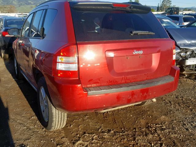 1J4NT4FB6AD578749 - 2010 JEEP COMPASS SP RED photo 3