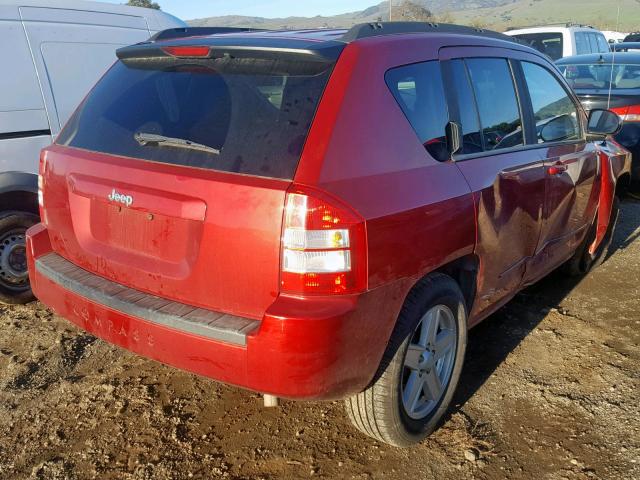 1J4NT4FB6AD578749 - 2010 JEEP COMPASS SP RED photo 4