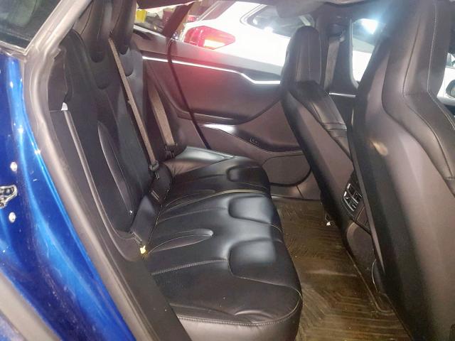 5YJSA1E27FF109619 - 2015 TESLA MODEL S Կապույտ լուսանկար 6