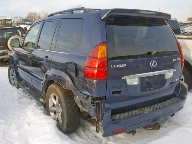 JTJBT20X150068725 - 2005 LEXUS GX 470 BLUE photo 3