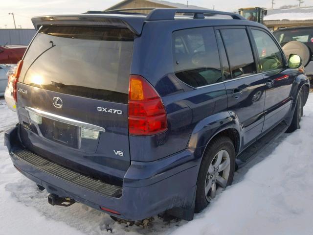 JTJBT20X150068725 - 2005 LEXUS GX 470 BLUE photo 4