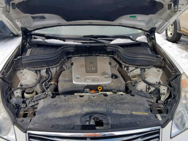JNKAJ09F48M360805 - 2008 INFINITI EX35 BASE WHITE photo 7
