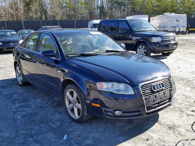 WAUDH78E27A205968 - 2007 AUDI A4 3.2 QUA BLUE photo 1