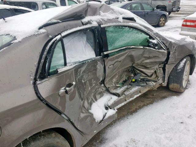 1G1ZB5EB3AF102179 - 2010 CHEVROLET MALIBU LS TAN photo 9