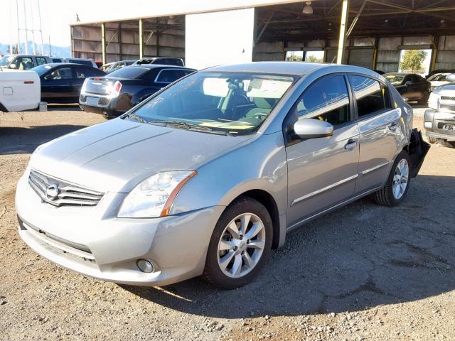 3N1AB6AP7BL706405 - 2011 NISSAN SENTRA 2.0 SILVER photo 2