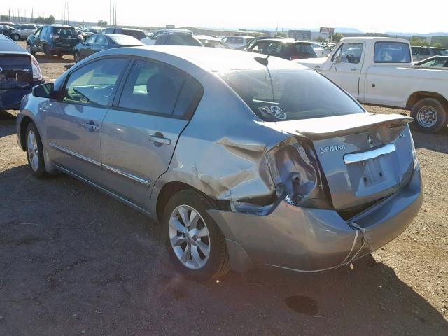 3N1AB6AP7BL706405 - 2011 NISSAN SENTRA 2.0 SILVER photo 3