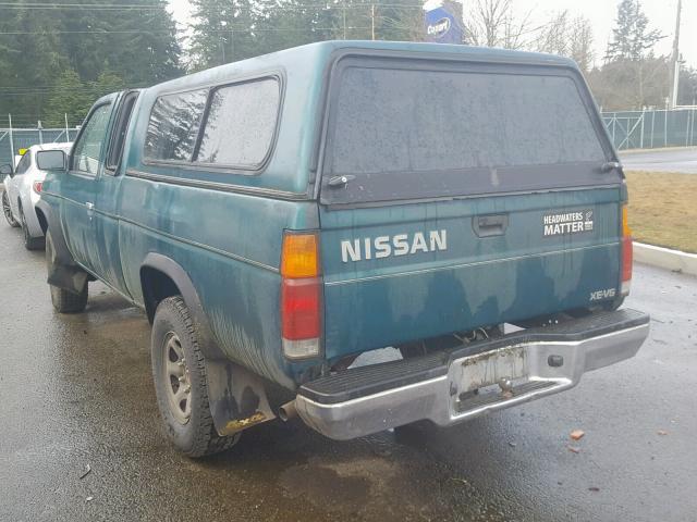 1N6HD16Y9SC387544 - 1995 NISSAN TRUCK KING TURQUOISE photo 3