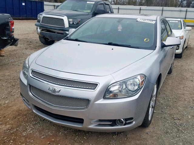 1G1ZE5E71BF100614 - 2011 CHEVROLET MALIBU LTZ SILVER photo 2