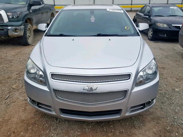 1G1ZE5E71BF100614 - 2011 CHEVROLET MALIBU LTZ SILVER photo 9