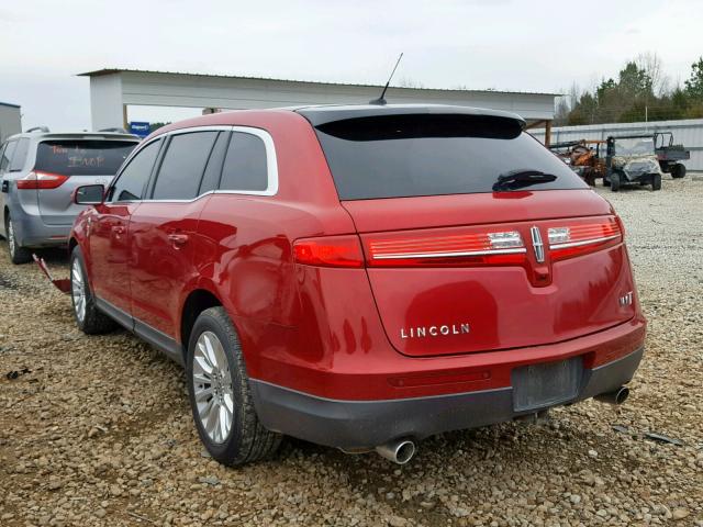 2LMHJ5FR5ABJ10187 - 2010 LINCOLN MKT BURGUNDY photo 3