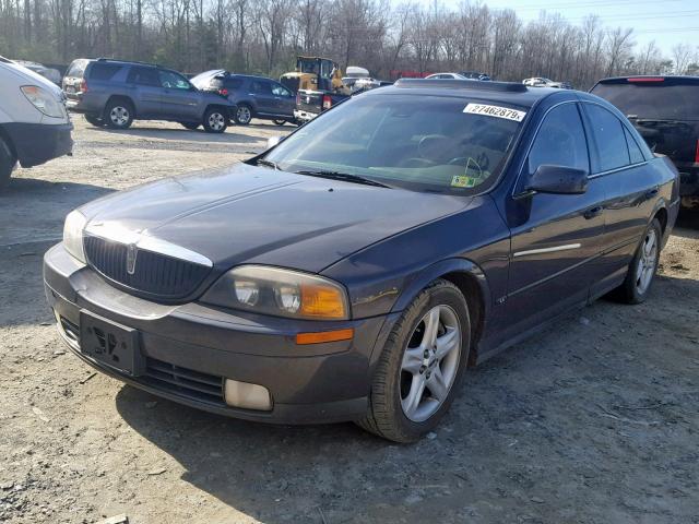 1LNHM86S31Y639163 - 2001 LINCOLN LS BLACK photo 2