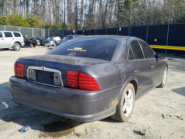 1LNHM86S31Y639163 - 2001 LINCOLN LS BLACK photo 4