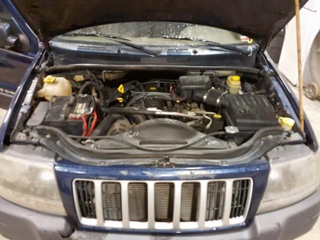 1J4GW48S64C306158 - 2004 JEEP GRAND CHER BLUE photo 7