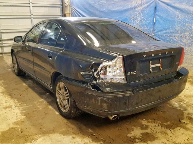 YV1RS592992730682 - 2009 VOLVO S60 2.5T BLACK photo 3