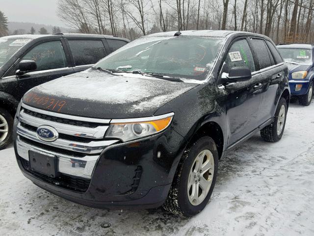 2FMDK4GC0DBE29691 - 2013 FORD EDGE SE BLACK photo 2