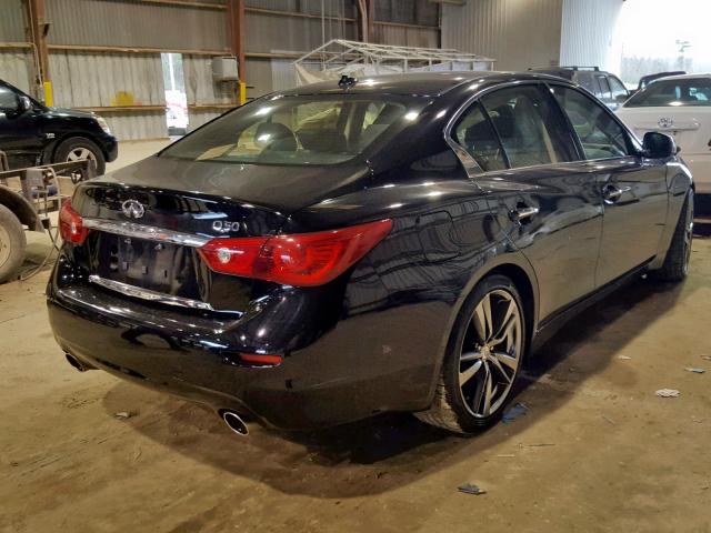 JN1BV7APXFM352604 - 2015 INFINITI Q50 BASE BLACK photo 4