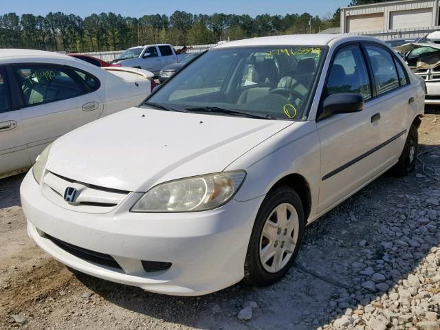 2HGES163X4H577385 - 2004 HONDA CIVIC DX V WHITE photo 2