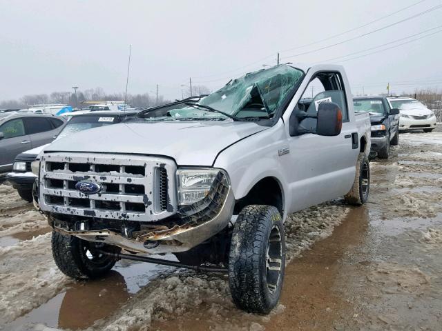 1FTWX31P26EB85327 - 2006 FORD F350 SRW S SILVER photo 2